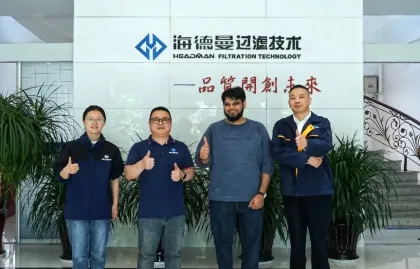 Clientes sauditas visitam a Headman Filtration para explorar oportunidades de aprofundamento da cooperação e abertura de novos horizontes